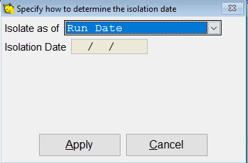 Configuring the automatic isolation.