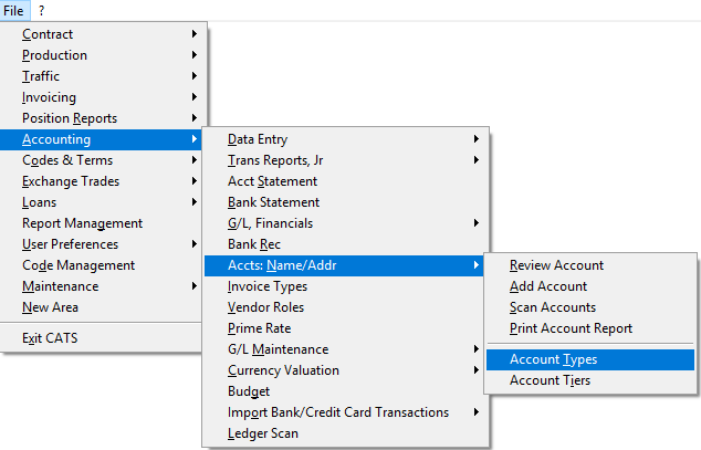 Add an account type