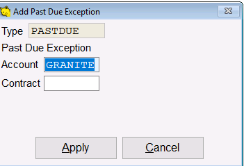 Enter the account and contract number.
