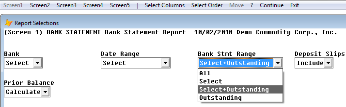 Select date range