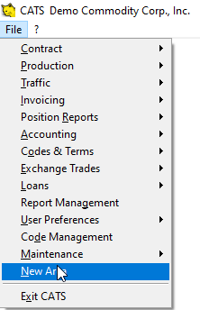 Select File and New Area to enter the isolated area.