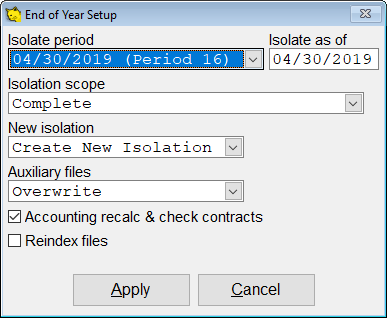 Select the options shown and a period to isolate. Press apply when finished.