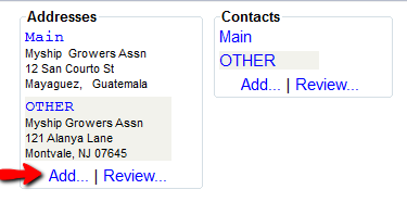 Add an address.