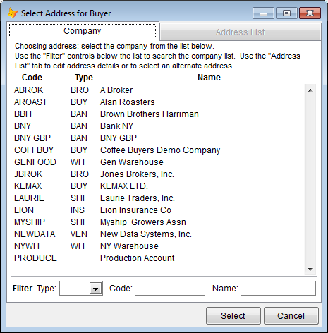 Select address you want to edit.