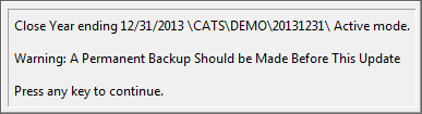Backup Warning