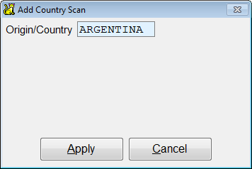 Add a origin/country code