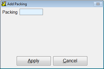 Adding Packing Code
