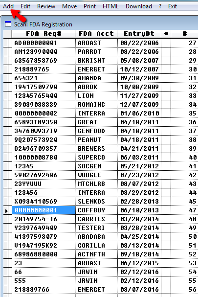 FDA Registration