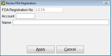 Review FDA Registration Number