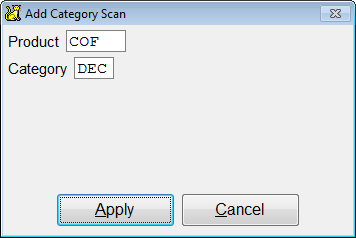 Enter New Product Category Name