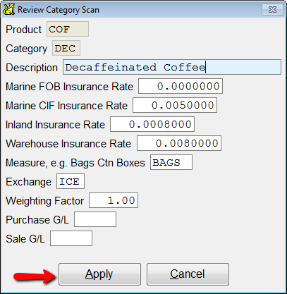 Product Category Details