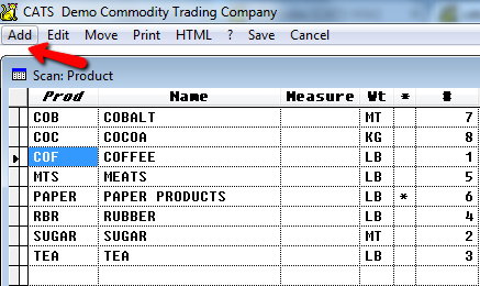 Add a New Product Code from the Scan
