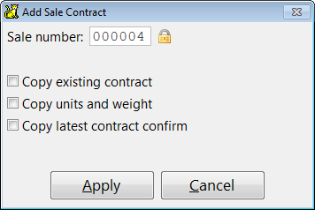 Adding the sale contract.