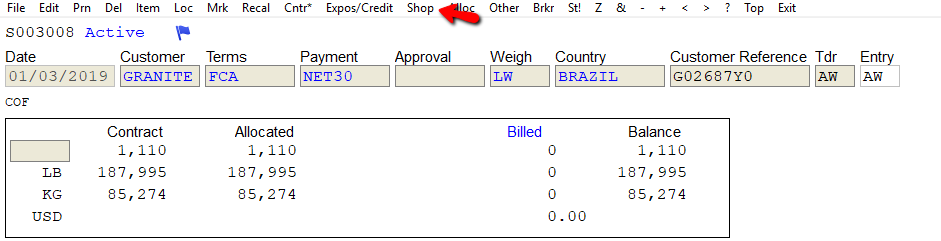 Shopping feature access on a sale