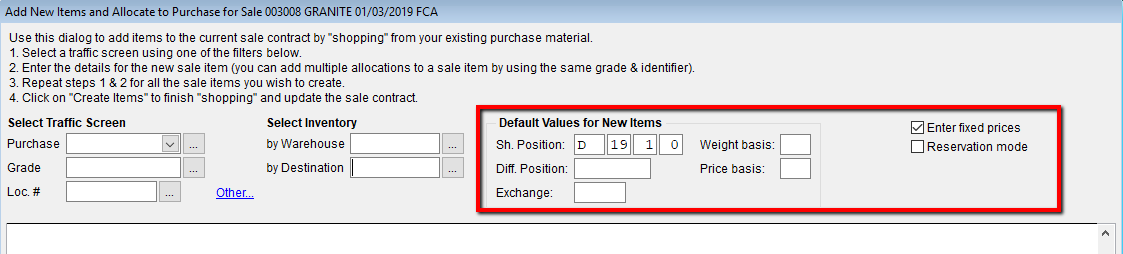 Add default values