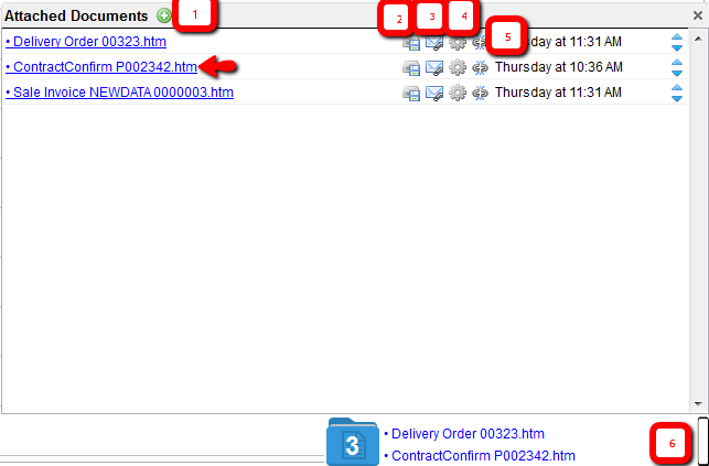 Attached Documents Interface