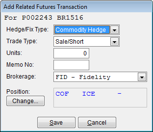 Choose Commodity Hedge