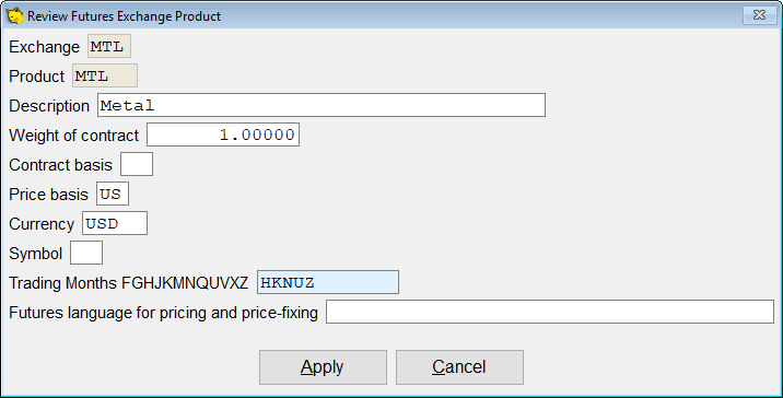 Review futures exchange products