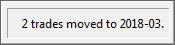 Message that trades have been moved.