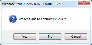 Confirm Attaching a Hedge to this Item