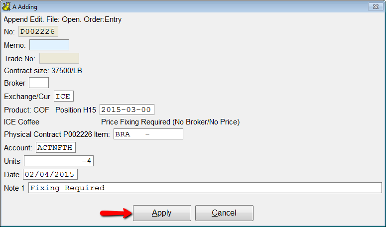 Details about the TBF Trade