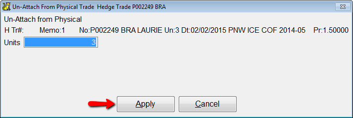 Unattach Procedure Confirmation