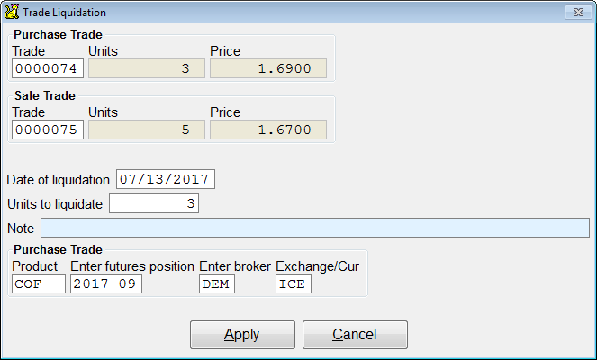 Pick apply after choosing trades.