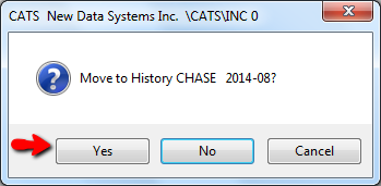 Click on Yes to archive this statement's transactions.