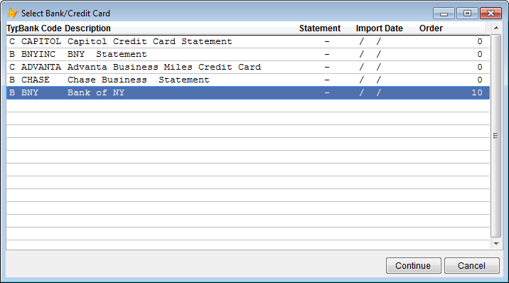 Select your bank from the list of available banks.