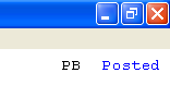 Posted status on the invoice.