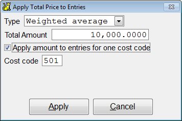 Add price to entries