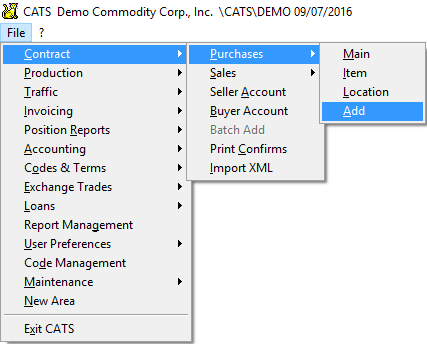 Select a Menu item to apply rights to that item.