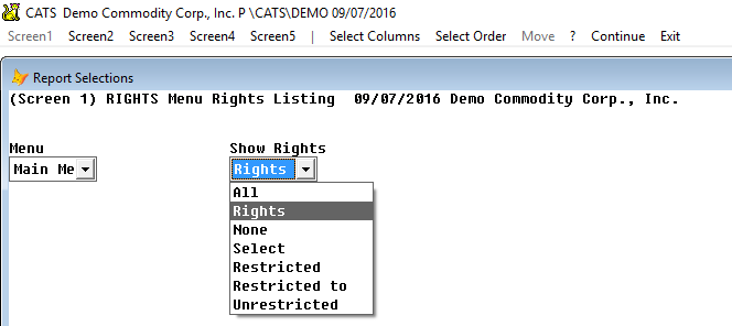 Choose what to see on this rights report.