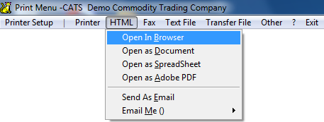 Select an output for the progress report.