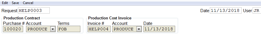 Add input and output for production