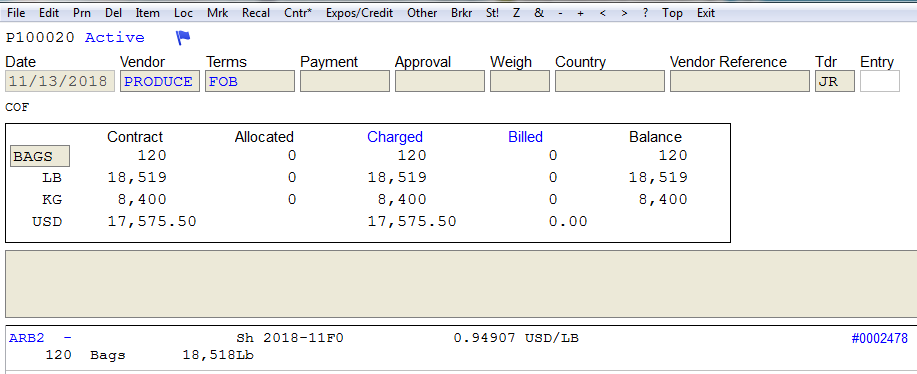 The output contract itself