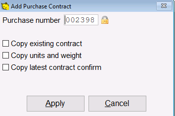 Search add contract to pull up adding a contract