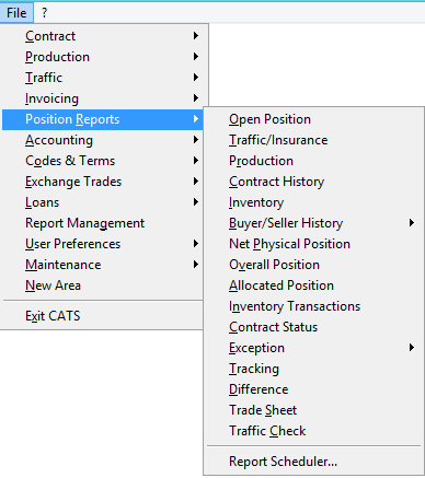 Select Traffic/Insurance from the Menu