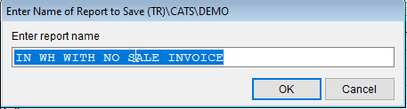 Save report with a name.