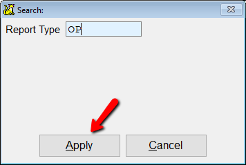 Enter the value to search for, then pick Apply.
