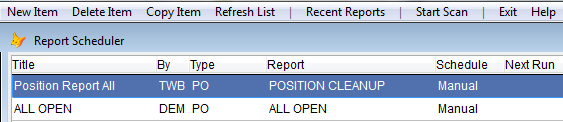 Highlight and double-click the item on the list.