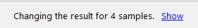 The change summary showing 4 changes and the "Show" link.