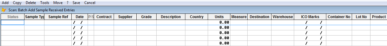 Add sample grid