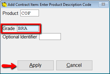 Add contract item