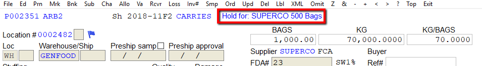 You will see there is a hold in place, on the top right of the location screen.