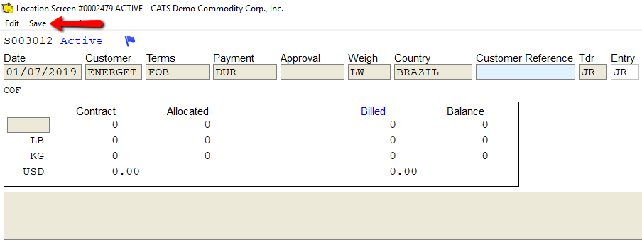 Fill in required fields and then save.