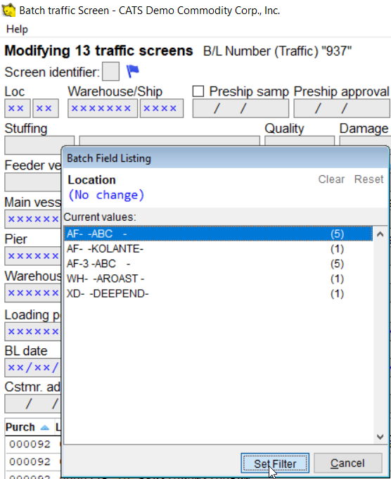Filter or see a breakdown of values for a field.