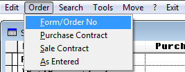 Order traffic form scan
