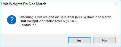 Unit weights do not match