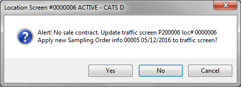 Location Screen No Sale Contract